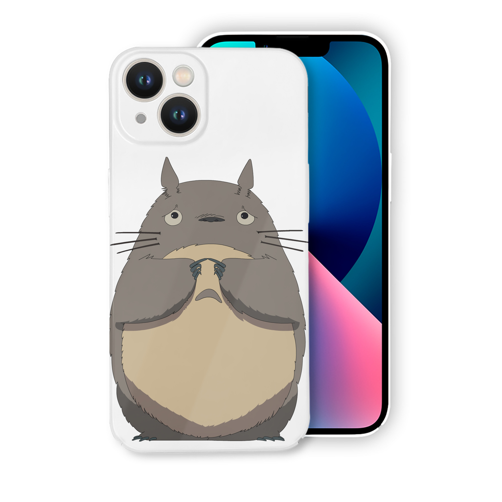 （画像用） となりのトトロ 草壁メイ 草壁サツキ My Neighbor Totoro Satsuki Kusakabe Mei Kusakabe 【iPhone 14シリーズ対応】ハードケース